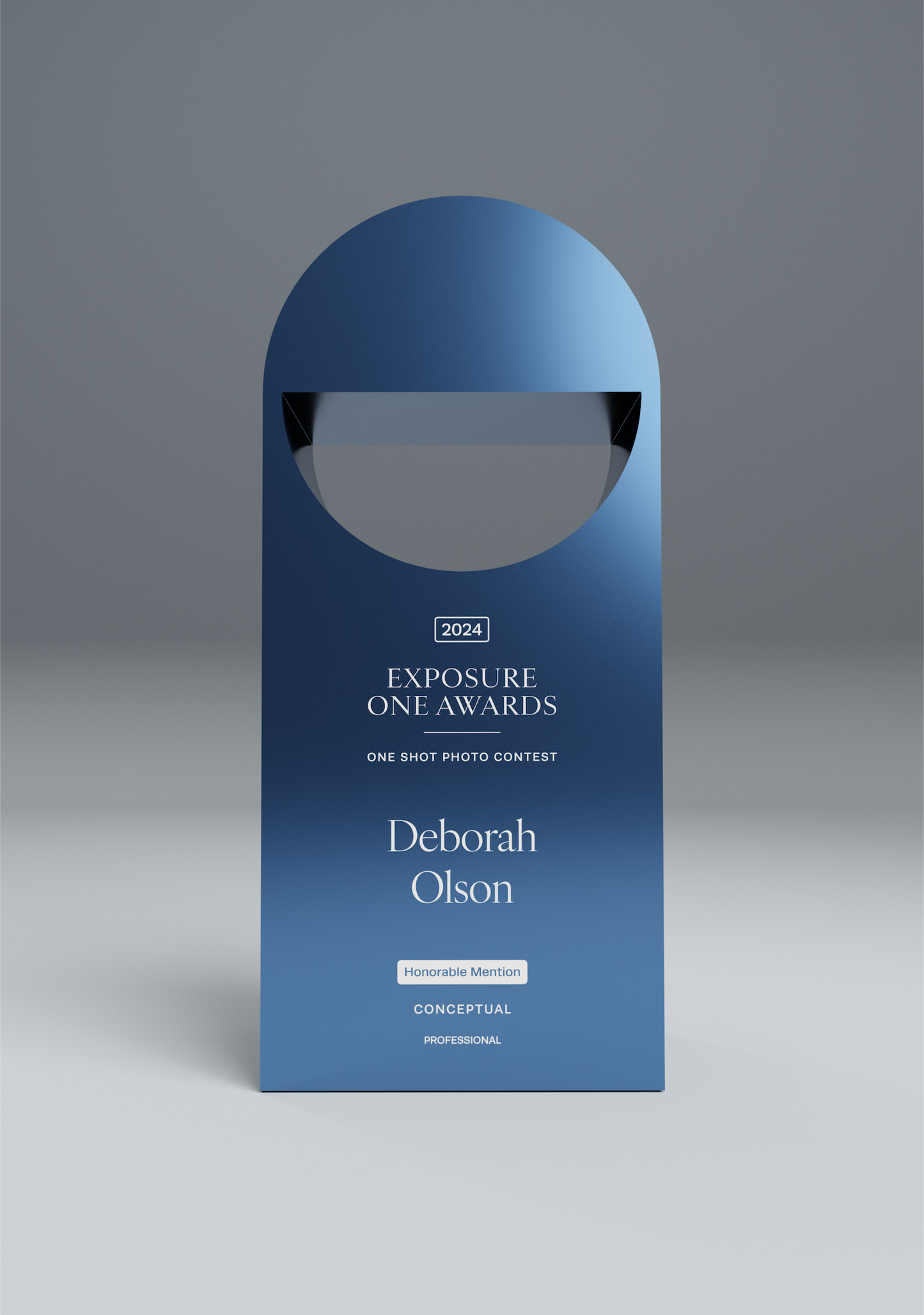 Exposure One Awards Honorable Mention Trophy