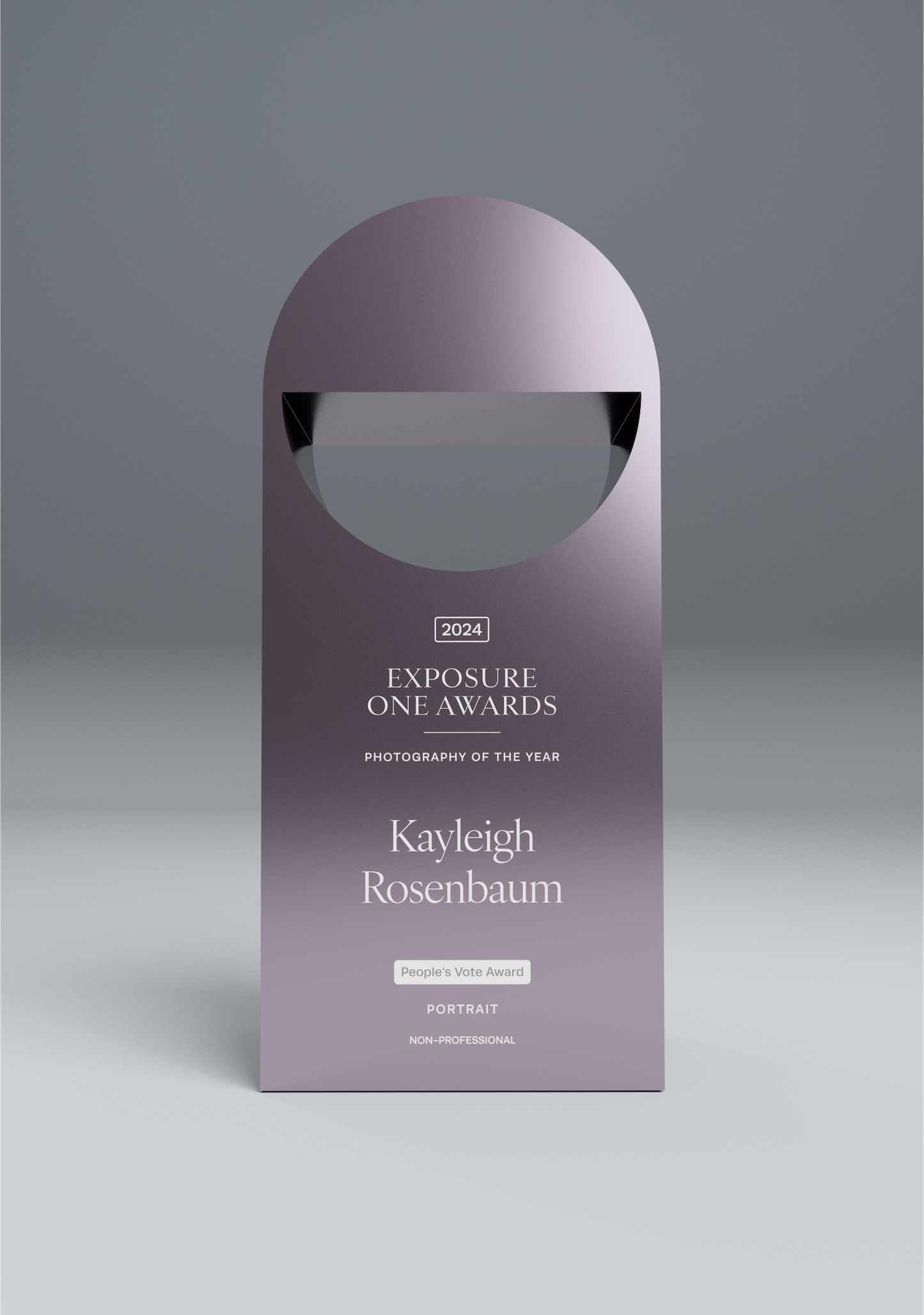 Exposure One Awards People's Vote Award Trophy